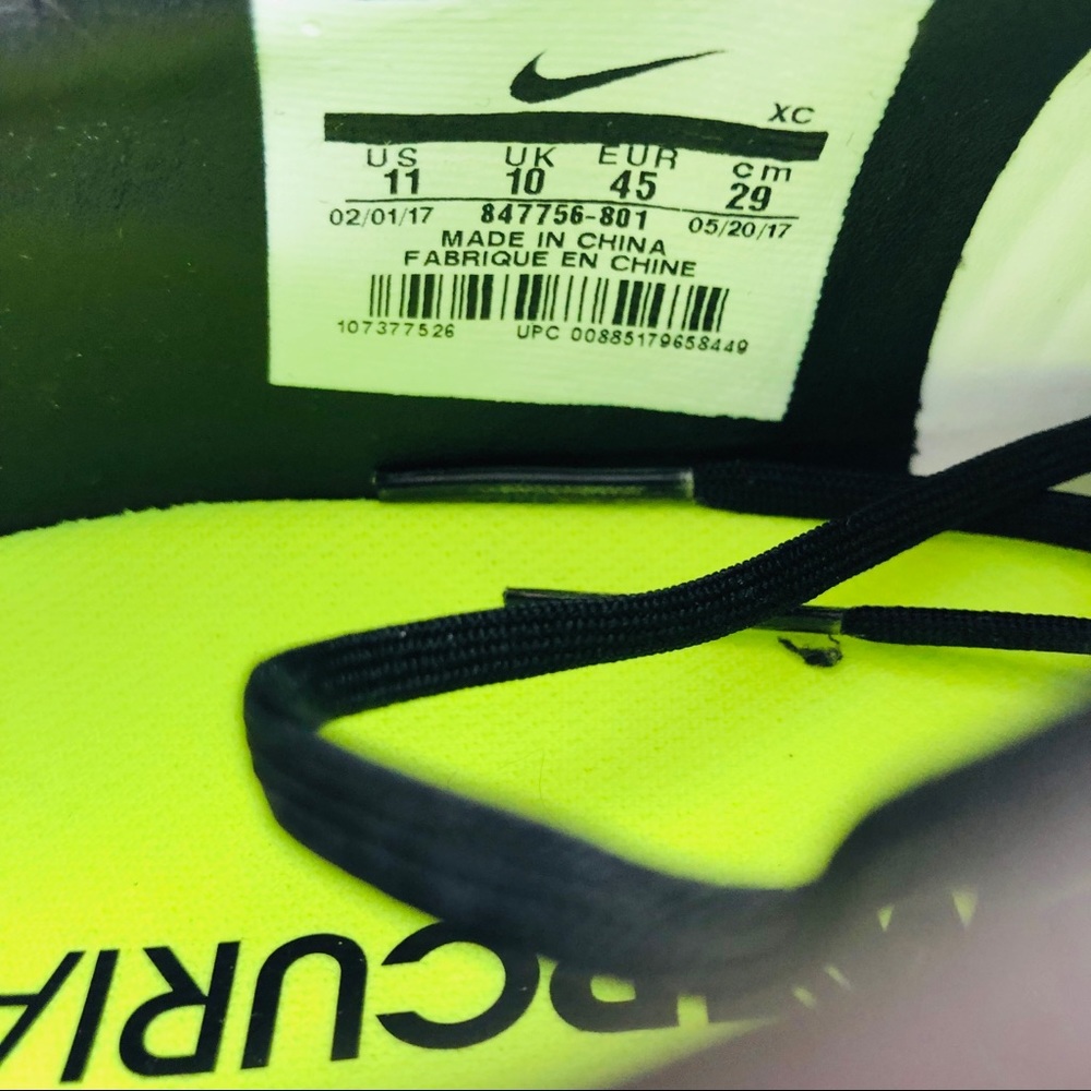 Nike Mercurial Veloce III Sz 11 Soccer Cleats New - Picture 7 of 7